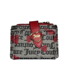 Juicy Couture Coin Wallet Womens One Size Heart Logo ID Holder Zip Purse